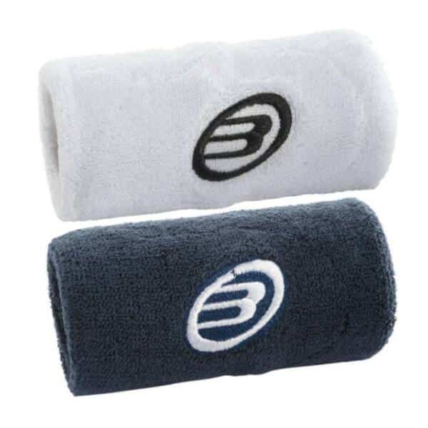 Pack 2 muñequeras Bullpadel Blanco-Azul Lavado
