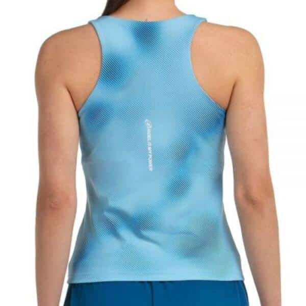 Camiseta de tirantes Bullpadel Dan Azul Claro Mujer