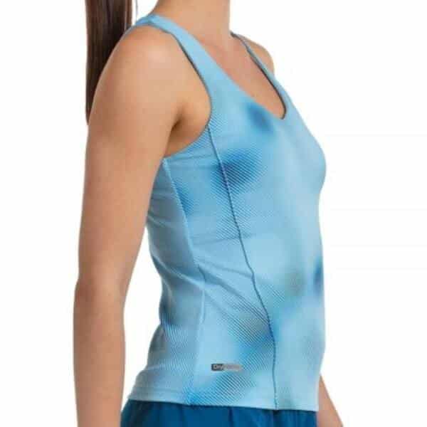 Camiseta de tirantes Bullpadel Dan Azul Claro Mujer