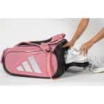 Compartimento para calzado del Paletero Adidas Pro Tour Pink