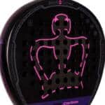 Plano Pala de pádel Win Carbon de Black Crown 2025