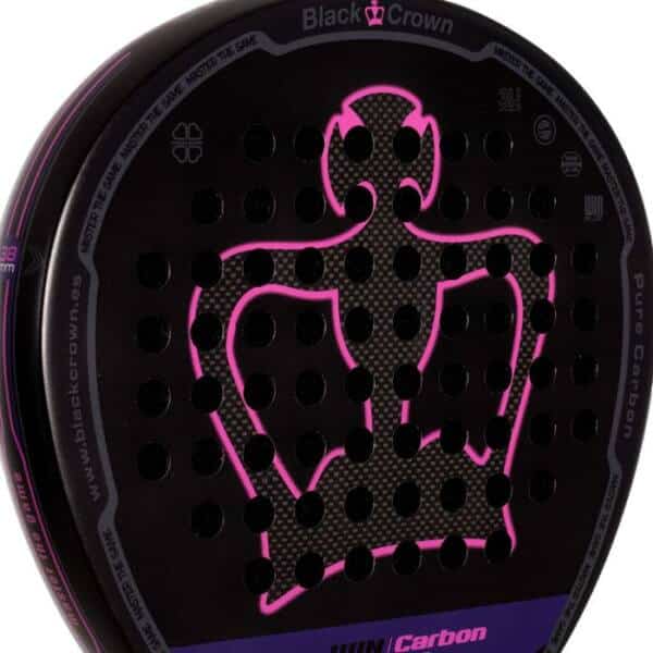 Plano Pala de pádel Win Carbon de Black Crown 2025