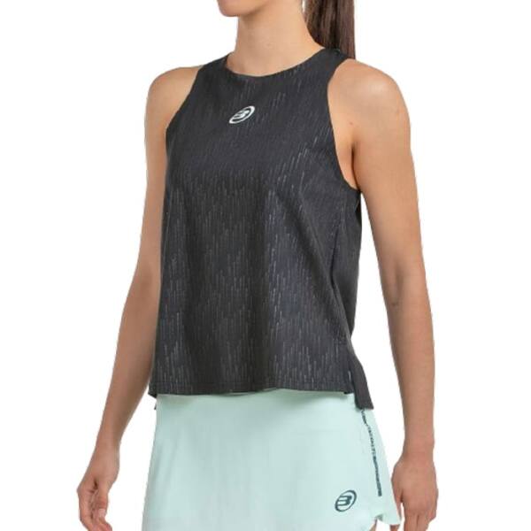 Camiseta de tirantes Bullpadel Abure negra