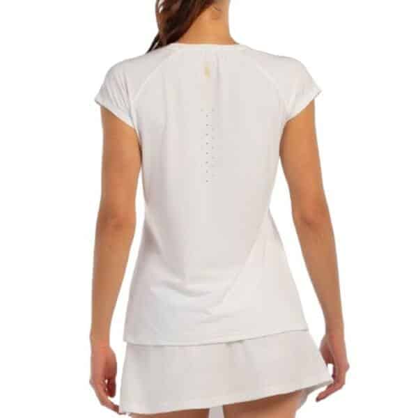 Camiseta blanca para mujer de Bullpadel