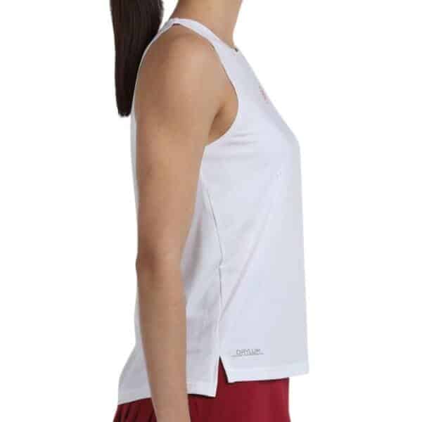 Camiseta blanca para mujer de Bullpadel