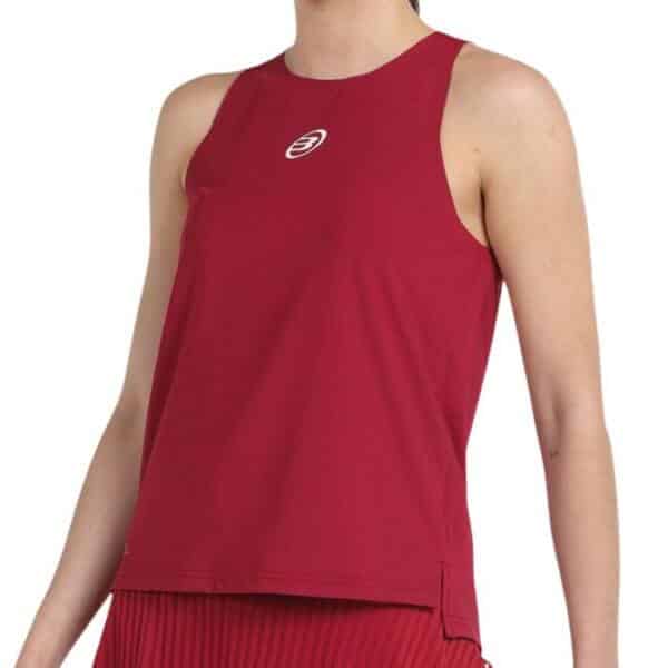 Camiseta de tirantes Bullpadel Etico cereza