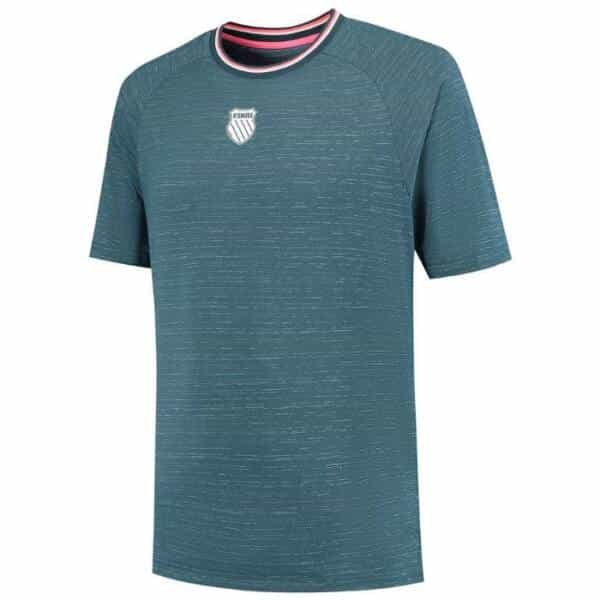 Camiseta K-Swiss Hypercourt Melange 3 Gris azulado