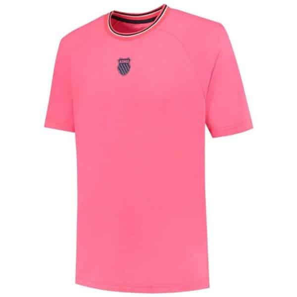 Camiseta K-Swiss Hypercourt Melange rosa Camiseta K-Swiss Hypercourt Melange rosa