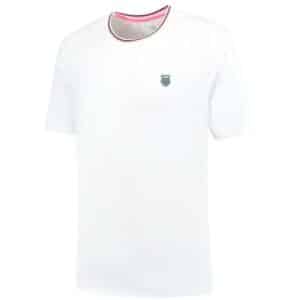 Camiseta K-Swiss Hypercourt Mesh Crew 4 blanca