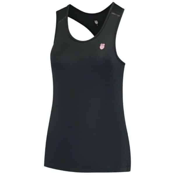 Camiseta de tirantes negra mujer K-Swiss - Modelo Hypercourt 4