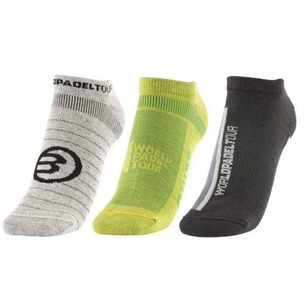 Pack tres pares calcetines Bullpadel cortos