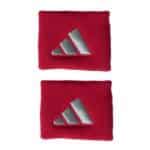 Pack de 2 Muñequeras de pádel y tenis Adidas pequeñas rojas