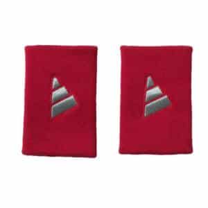 Pack 2 Muñequeras Adidas rojas grandes