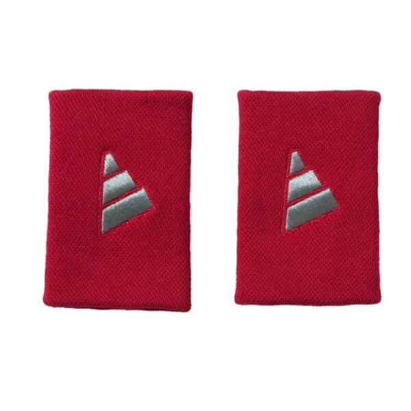 Pack 2 Muñequeras Adidas rojas grandes
