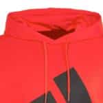 Detalle de la Sudadera Adidas Big Logo Roja