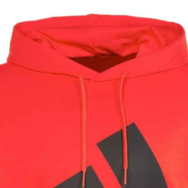 Detalle de la Sudadera Adidas Big Logo Roja