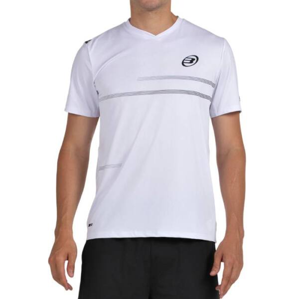 Camiseta Montuno blanca hombre Bullpadel