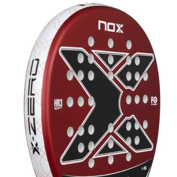 Detalle de la Pala NOX X Zero Red 2026