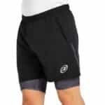 Pantalón corto de pádel en color negro Bullpadel Manzan
