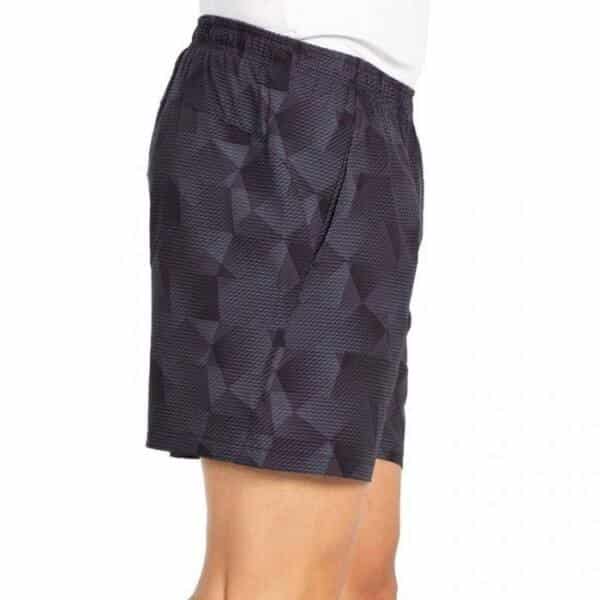 Lateral del Pantalón corto de Bullpadel Monch en color negro