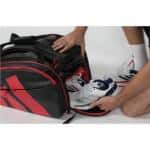 Compartimento para calzado del Paletero Adidas Multigame Red