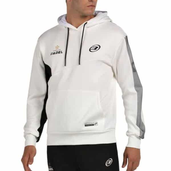 Sudadera Bullpadel Palmiro Blanca Premier Padel