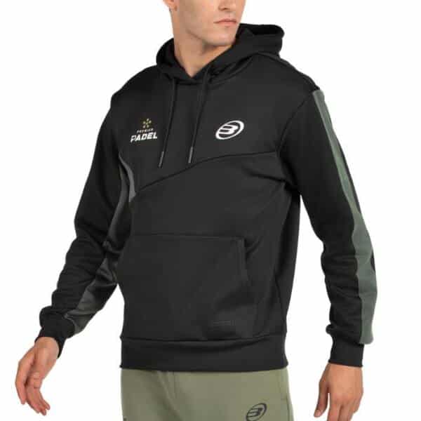Sudadera Bullpadel Palmiro Negro Premier Hombre