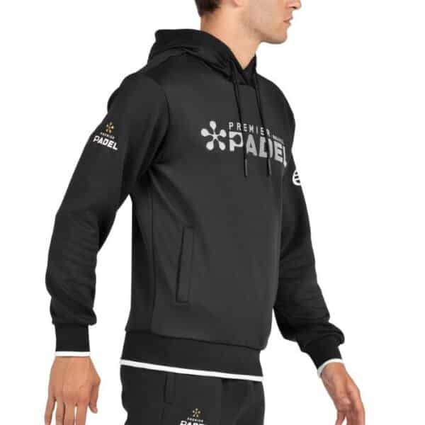 Sudadera Bullpadel Piatro Negra Premier Padel