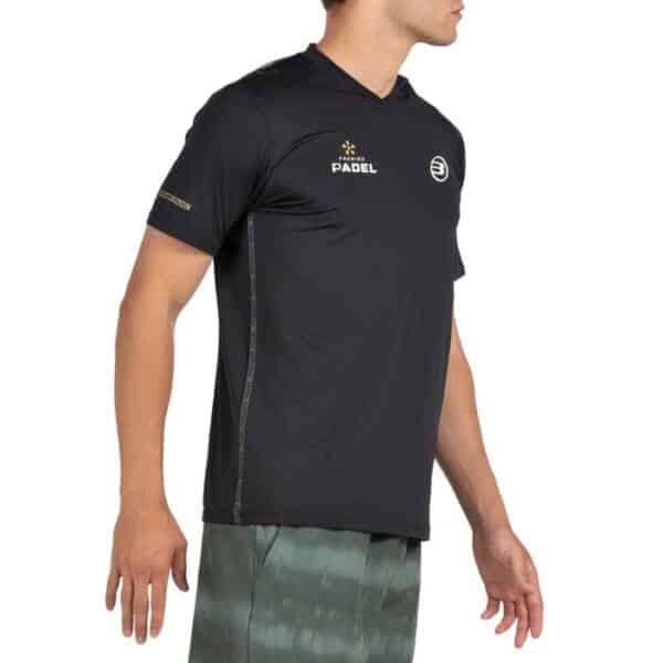 Camiseta Bullpadel Perico Negro Premier Padel 2026