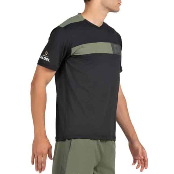 Camiseta Bullpadel Puyo Negra Premier Padel 2026