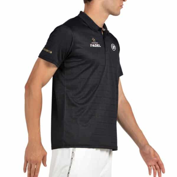 Polo Bullpadel Pompier Negro Premier Padel 2026