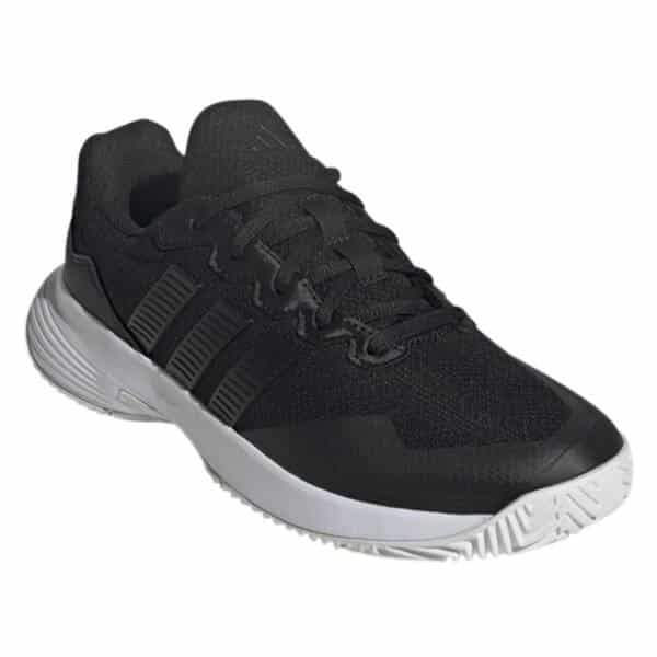 Detalle de las Zapatillas Adidas Gamecourt 2 Woman Negras