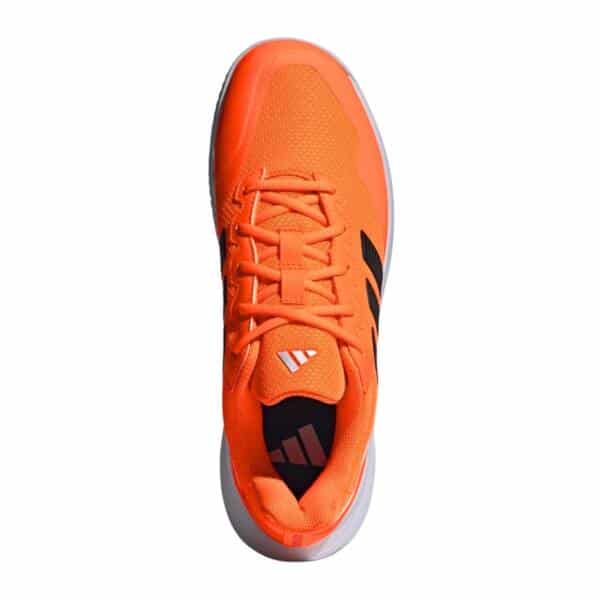 Detalle de las Zapatillas Adidas Gamecourt 2 Naranja Flúor