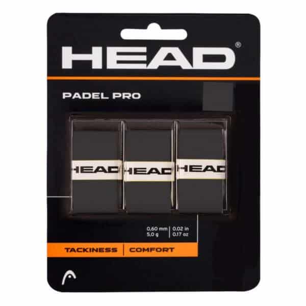Blíster 3 Overgrips HEAD Padel Pro Negros Blíster 3 Overgrips HEAD Padel Pro Negros