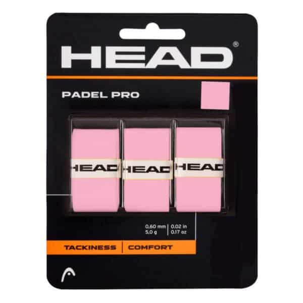 Blíster 3 Overgrips HEAD Padel Pro Rosa