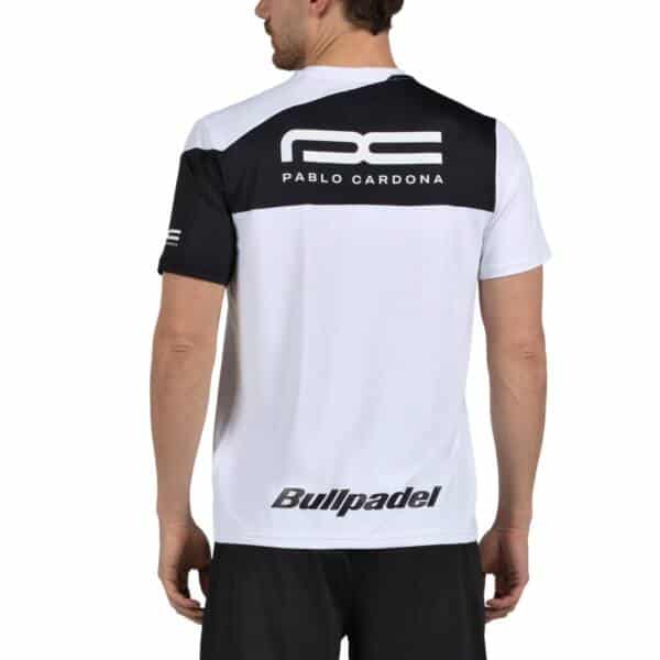 Camiseta Bullpadel Entrenamiento Pablo Carbona 26V Blanca 2026