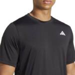 Detalle de la Camiseta Adidas Negra Club Tee