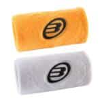 Pack 2 Muñequeras Bullpadel BPMU262 Blanco/Mandarina