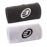 Pack 2 Muñequeras Bullpadel BPMU262 Negro/Blanco