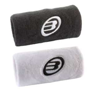 Pack 2 Muñequeras Bullpadel BPMU262 Negro/Blanco