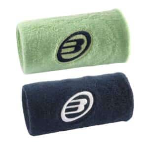 Pack 2 Muñequeras Bullpadel BPMU262 Océano Profundo/Verde Ácido