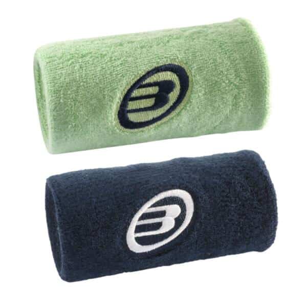 Pack 2 Muñequeras Bullpadel BPMU262 Océano Profundo/Verde Ácido