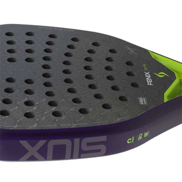 Detalle de la Pala SIUX Fenix Pro Glow Purple