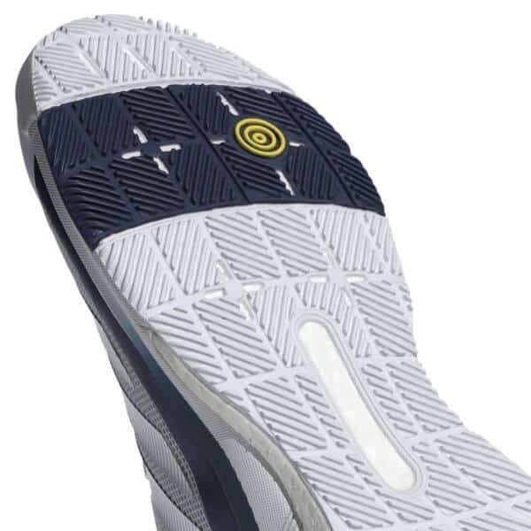 Detalle de las Zapatillas Adidas Crazyquick Boost Padel Blanco/Azul