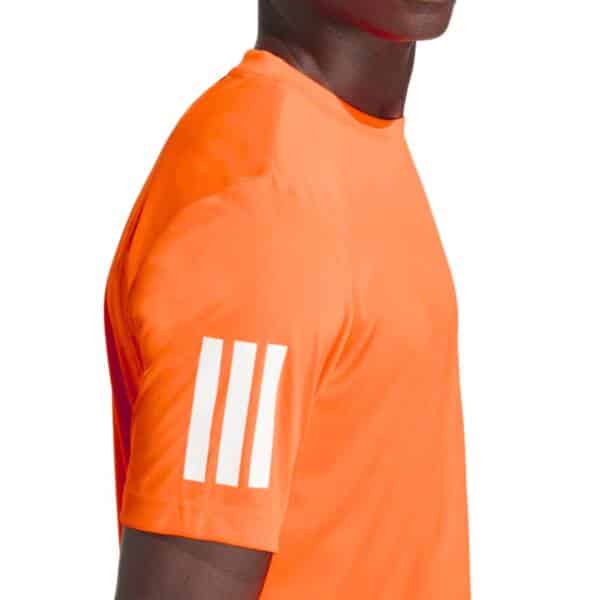 Camiseta Adidas Club 3STR Naranja Flúor KG0242