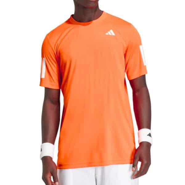 Camiseta Adidas Club 3STR Naranja Flúor KG0242