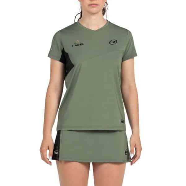 Camiseta Bullpadel Pampan Woman Kaki Premier Padel