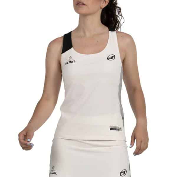 Camiseta de tirantes Bullpadel Pirac Crudo W Premier Padel