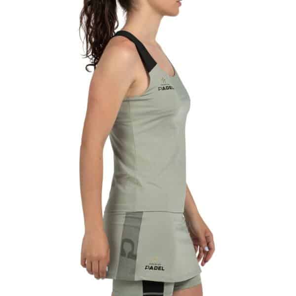 Camiseta de tirantes Bullpadel Pirac Eucalipto W Premier Padel 2026