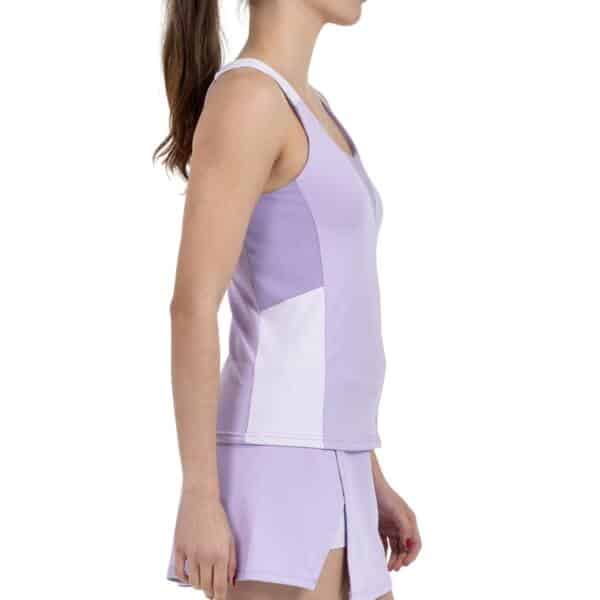 Camiseta de tirantes Bullpadel Porson Lila W